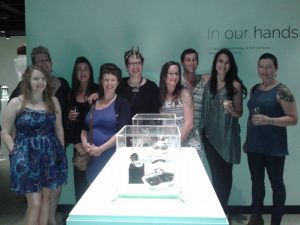 Classmates and instructors at my  Diploma Graduation Exhibition, 'In Our Hands' at the Beaverbrook Gallery