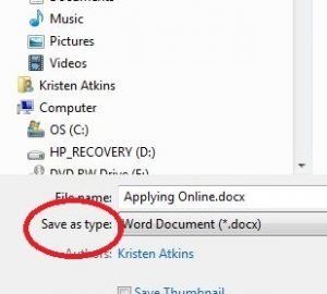 file type